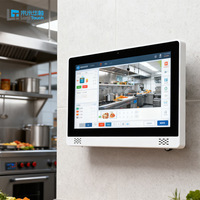 Excellent écran tactile capacitif/résistif IP65 de 21,5 pouces en acier inoxydable, ordinateur industriel mural intégré, tablette PC