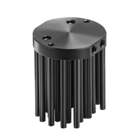 Dissipateur thermique rond personnalisé en aluminium à ailettes brodées, 30mm, pour projecteurs/downlights COB LED 2-4W