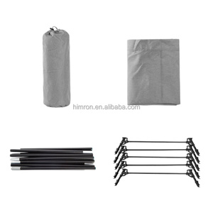 Lit <span class=keywords><strong>de</strong></span> camping portable pour une personne, très vendu, avec <span class=keywords><strong>sac</strong></span> <span class=keywords><strong>de</strong></span> rangement, cadre métallique confortable, lit pliant d'extérieur - Product Image 6