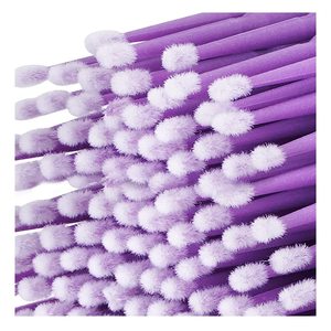 100pcs Disposable <b>Micro</b> Cotton Swab Brushes Plastic Handle False Eyelash <b>Extension</b> Tool - Product Image 6
