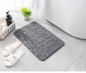 Tapis de bain moderne en corail gaufré <span class=keywords><strong>FIGOO</strong></span>, vente directe usine, absorbant l'eau, antidérapant, écologique, forme personnalisée, en flanelle pour - Product Image 6