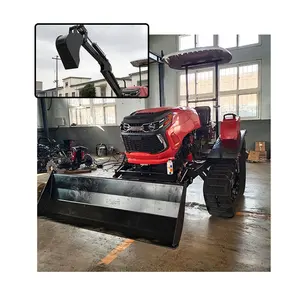 Multifunctional crawler tractor 55hp agriculture machinery equipment dealers crawler tractors used for paddy field