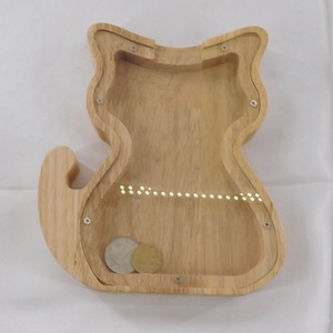 Ahorros Hucha Linda Hucha Moneda Recuerdo Gato de madera Hucha - Product Image 6