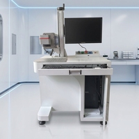 Machine de marquage laser CO2 à tube métallique RF 60W 600x600mm avec cabinet fermé pour le marquage sur bois, contreplaqué, MDF, bambou et panneaux de meubles