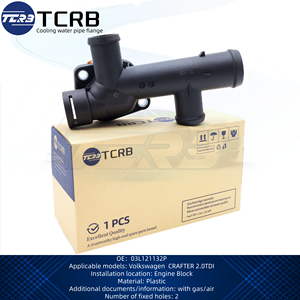 TCRB 03L121132P Jaahdytysnesteen Laippa <span class=keywords><strong>Takana</strong></span> Brides de liquide de refroidissement avec joint arrière pour VW Crafter 30-50 Bus/box 2E 2F 2.0 - Product Image 5