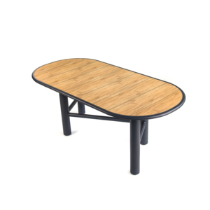 Mesa de Centro Moderna para Patio Exterior, Ligera y Duradera, de Aleación de Aluminio - Product Image 1