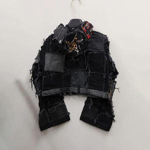 Chaqueta Vaquera de Diseño DiZNEW, Personalizada, Resistente, <span class=keywords><strong>con</strong></span> Parches, para Hombre - Product Image 2