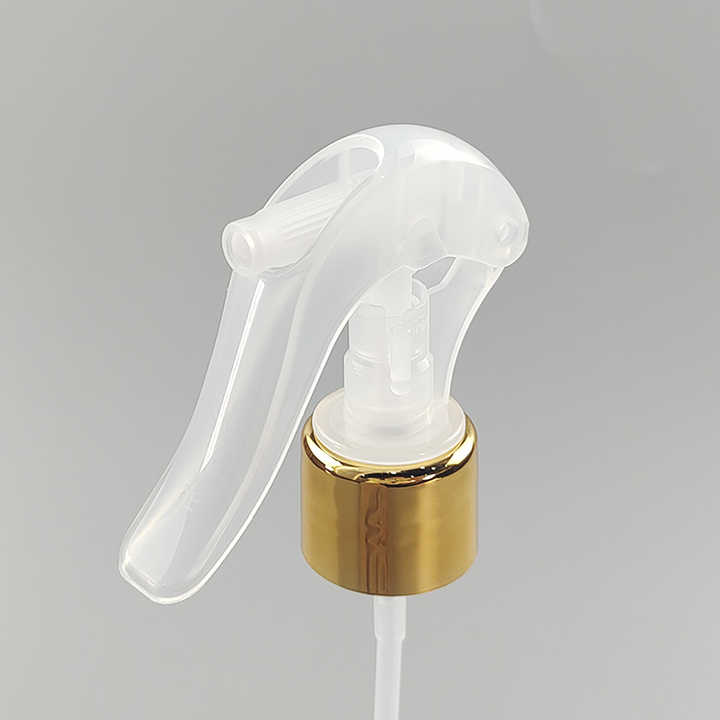 Gold Trigger Sprayer Gold UV Closure Fine Mist Sprayer 24/410 28/410 Plastic Mini Trigger ...