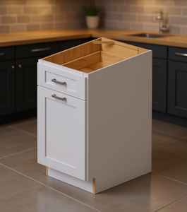 Mobile Base Sunique 18-23.9 Pollici, Mobile da Cucina Moderno in Legno Laccato con 2 Cassetti e Pomello Maniglia - Product Image 2