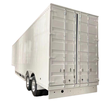 Remorques de camion à plateau sec de 53 pieds, camion à plateau sec de 45 pieds, camions à plateau sec de 53 pieds, semi-remorque en acier avec pneus 12r22.5