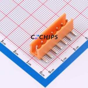 MXHT396R-3.96-07P-OE01-Cu-A Plug-in Terminal Block Bent Lead Through Hole,P=3.96mm Board-to-Board / Socket - Open 1x7P 3.96mm - Product Image 1