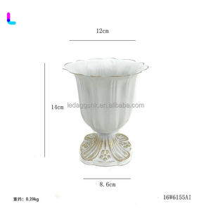 LEDA Factory Direct Wedding <b>Decoration</b> European Style White Flower Vase Flower Pot <b>Table</b> Centerpiece for Wedding <b>Decoration</b> - Product Image 2