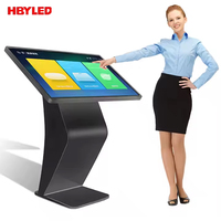 Pantalla Táctil LCD Interactiva de 32 43 49 55 65 Pulgadas, Tótem con Pantalla Inteligente para Uso en Comercios, Educación, Aeropuertos y Video