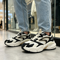 Nouvelle Arrivée Chaussures Décontractées Tendance pour Jeunes Hommes Baskets Respirantes à Lacets à Semelle Épaisse Antidérapantes pour la Marche et le Sport