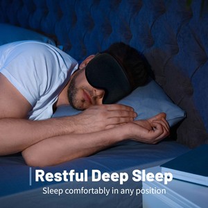 Bán chạy nhất 2025 thiết kế mới tùy chỉnh thoải mái Ajustable Bộ nhớ miếng bọt biển hình thức ngủ mặt nạ mắt - Product Image 4