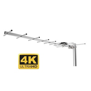 เสาอากาศทีวีดิจิตอล VHF HDTV ระยะไกล แบบ Yagi  วัสดุพลาสติกและอะลูมิเนียม สำหรับภายนอกอาคาร รับสัญญาณแรง - Product Image 1