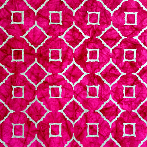 Handmade Anti-Rust Mixed Pulp Art Craft Gift Wrapping Paper Sheet Uncoated SH10 Metallic Silver <b>Pink</b> Batik Print Screen Printed - Product Image 1
