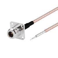 Câble coaxial RF personnalisé RG316 N femelle vers N femelle, câble d'extension d'antenne à faible perte