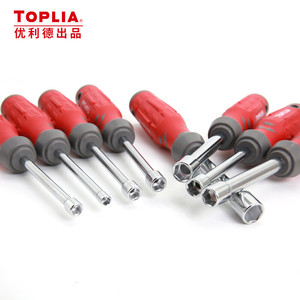Tournevis à douille hexagonale Toplia en acier au chrome-vanadium avec manche en plastique pour outils de réparation de précision - Product Image 3