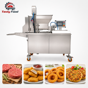 Machine à former des galettes de viande commerciales avec une largeur de bande de 240 mm, pour nuggets de poulet et galettes de burger - Product Image 1