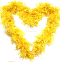 Boa en plumes de dinde premium Chandelle 80g épais, 2 yards, pour spectacle scénique et décoration de fêtes