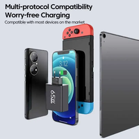 Haute qualité US EU UK 6 ports USB Type C 65W PD adaptateur de chargeur mural de téléphone à charge rapide pour Iphone pour Samsung