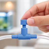 Vanne de régulation d'air de précision réglable en T LEECOM pour aquariums et accessoires – Pièce de pompe en gros