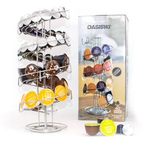 Soporte giratorio de Metal de hierro <span class=keywords><strong>Dolce</strong></span> <span class=keywords><strong>Gusto</strong></span> K-cup Catiffity <span class=keywords><strong>Nespresso</strong></span> para cápsulas de café para estante de almacenamiento de soporte de exhibición - Product Image 6