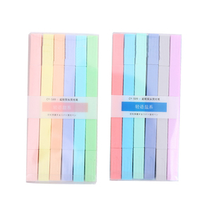 Offre Spéciale retour à l'école papeterie logo personnalisé non toxique macaron couleur mignon double tête surligneur marqueur stylo ensemble - Product Image 4