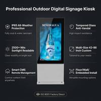 Kiosco Digital Interactivo con Pantalla Táctil de 43/55/65 Pulgadas para Exteriores, Reproductor de Publicidad para Parques y Edificios, Android WiFi