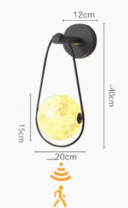 Wandleuchte für den Außenbereich, Einfache Bewegungssensor-Leuchte für Terrasse, Balkon, Garten, Mondlampe - Product Image 6