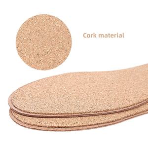 Soletta <span class=keywords><strong>in</strong></span> pelle di pecora suola <span class=keywords><strong>in</strong></span> sughero di montone traspirante assorbente il sudore suola sportiva Casual - Product Image 4