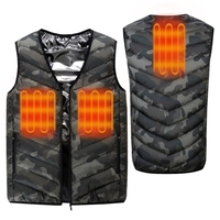 Manteau d'hiver chauffant rechargeable imperméable de haute qualité veste imperméable en plein air gilet coton remplissage fermeture à glissière grande taille