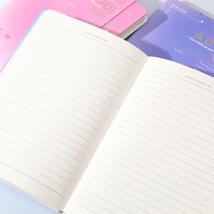 Libro diario de cuero Pu de Color caramelo divertido A6 <span class=keywords><strong>Blinder</strong></span> 80 Gsm papel grueso 100 páginas logotipo personalizado A5 cuaderno con banda elástica - Product Image 5