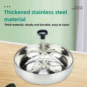 Mangeoire durable pour porcelet Mangeoire en acier inoxydable pour l'agriculture Porcelet Alimentation Réservoir de piège à aliments - Product Image 3