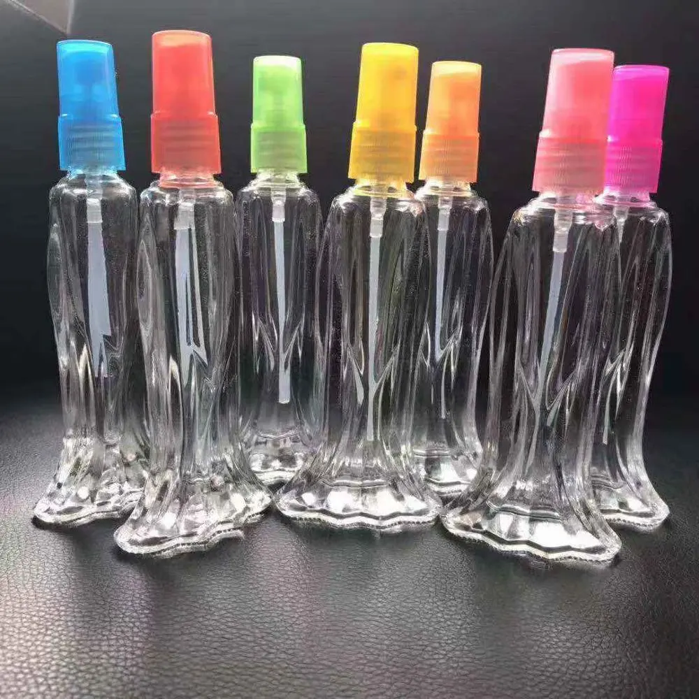 थोक सामान्य ग्रेड ऑक्सीकरण निर्माताओं रंगीन पेंच बोतल कांच की बोतल इत्र स्प्रेयर पंप
