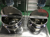 Prix usine mélangeur émulsifiant sous vide liquide petit savon de toilette de blanchisserie faisant la Machine usines de production de savons de levage hydrauliques