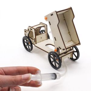 OKYN-G6619 STEM <b>Toys</b> Hydraulic Dump Truck Kit Wooden Model Building Kits for <b>Science</b> Fair <b>Engineering</b> Learning Tool - Product Image 3
