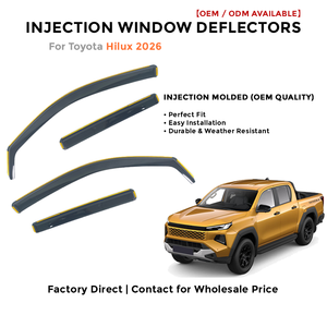 Deflectores de Ventana Laterales para Toyota LC200 2008-2019 Protector de Lluvia Accesorios de Coche - Product Image 2