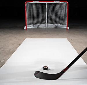 Tappetino da tiro per hockey, ausilio per l'allenamento sportivo per tiri, passaggi e gestione del bastone - Tappetino in ghiaccio sintetico che simula la vera sensazione del ghiaccio - 48x32x1/4