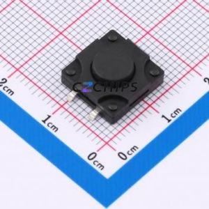 SMG-12T-H050A1 Tactile Switch SMD-4P,12x12mm Switch Single Pole Single Throw Round Button 2.5N 12mm - Product Image 1