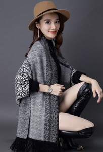 ファッションカスタムデザインかぎ針編み冬柄中国風女性ファッションショール売れ筋 - Product Image 6