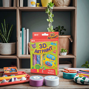 10.5ML 3D arte creativa <span class=keywords><strong>vernice</strong></span> 6 colori Set bambini lavabile Non tossico <span class=keywords><strong>vernice</strong></span> colorata per Graffiti bambola zaino <span class=keywords><strong>scarpe</strong></span> - Product Image 6