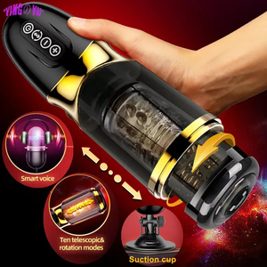 Masturbatore Maschile Automatico Telescopico con Riscaldamento e Controllo Vocale, Macchina per Masturbazione con Vagina Artificiale, Giocattolo Sessuale per Uomini - Product Image 5