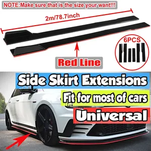 สเกิร์ตข้างแบบใหม่ 2 เมตร พร้อมครีบแยกอากาศและดิฟฟิวเซอร์ สำหรับรถยนต์ HONDA CIVIC ACCORD และ TOYOTA COROLLA CAMRY RAV4 - Product Image 1
