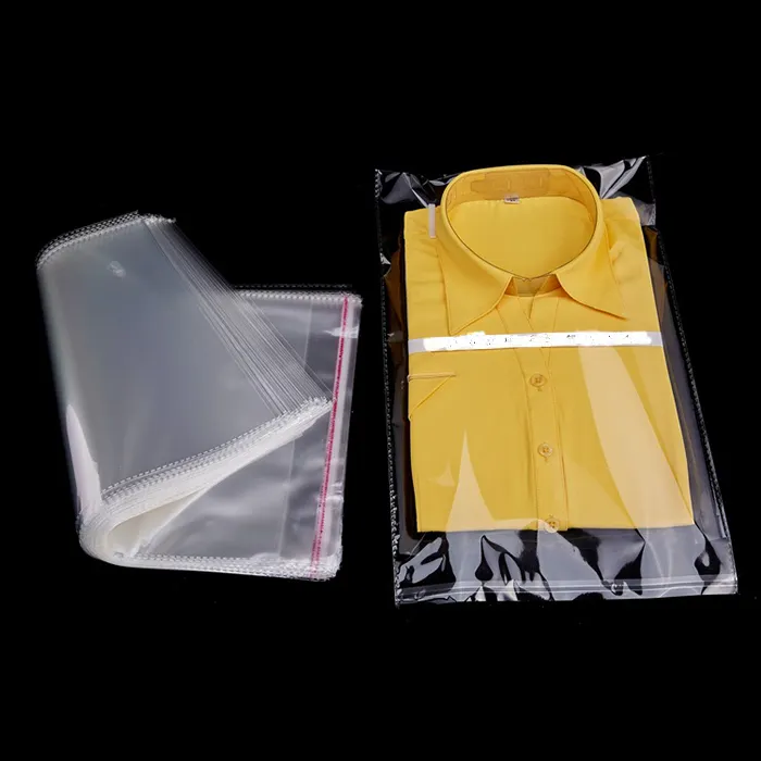 Self Seal Adhesive Clear Cello Verpackungs beutel Bopp Pp Opp Poly Plastic Wieder versch ließbar für Cellophan Candy Kleidung
