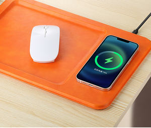 HOT SMART Design Privato Modello di Cover in Pelle per il telefono cellulare a prova di polvere scatola di immagazzinaggio con 15W Wireless ricarica Mouse Pad - Product Image 4