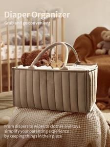 Panier de rangement pour la crèche avec logo personnalisé, panier à couches portable pour bébé, organisateur, sac de rangement pour maman, sac pour bébé Teddy - Product Image 3