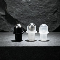 Flacon roll-on vide en verre transparent pour huiles essentielles et parfums, 1ml, 2ml, 3ml, 5ml, 10ml, emballage cosmétique en verre