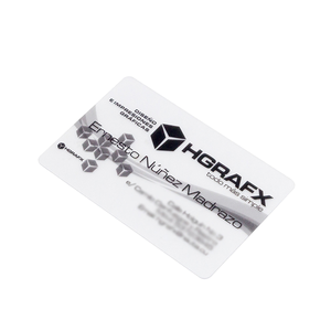 Tarjetas de Visita Personalizadas de PVC Transparente con Impresión a Todo Color, NFC Classic 1K, Frecuencia Personalizada, Resistentes al Agua - Product Image 1